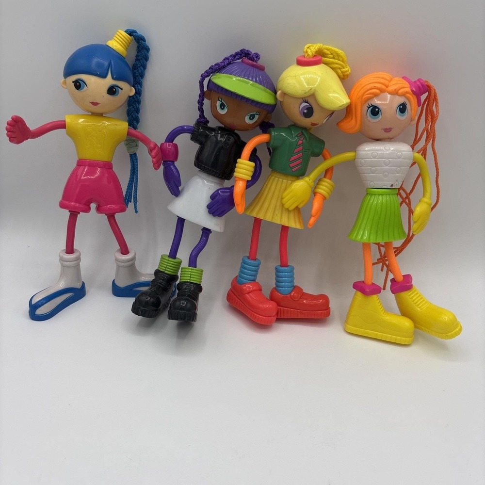 Vintage 2003 Ohio Art Betty Spaghetty McDonalds Doll Lot - Complete Set of 4